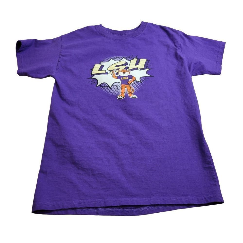 Hanes Mike the tiger LSU shirt YL